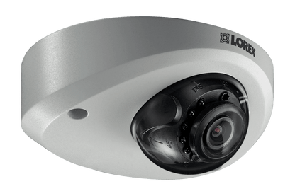 Mini Audio HD IP 2K Metal Dome Security Camera, 150ft Color Night Vision - Lorex Corporation