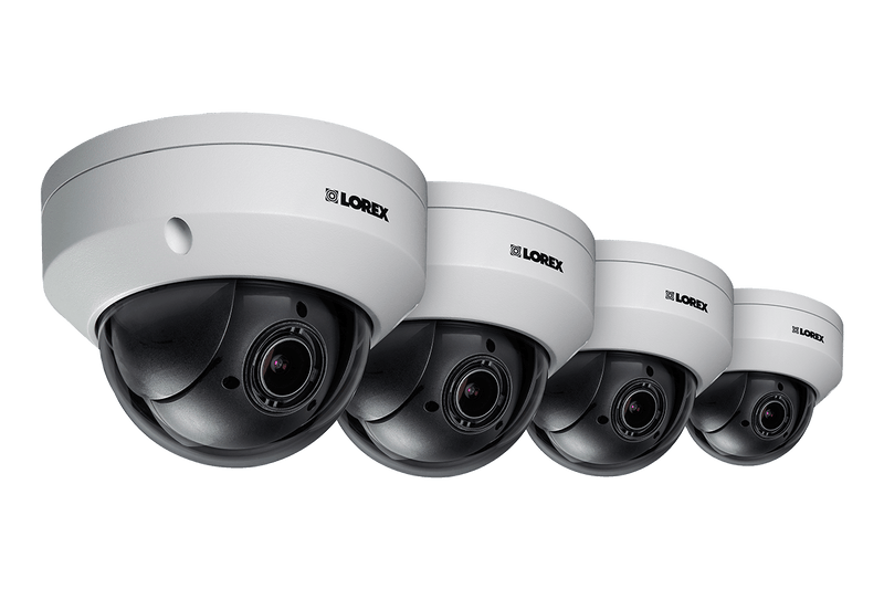 Pan-Tilt-Zoom Outoor Metal Camera, 4x Optical Zoom with 1080p HD Video & Color Night Vision (4-pack) - Lorex Corporation