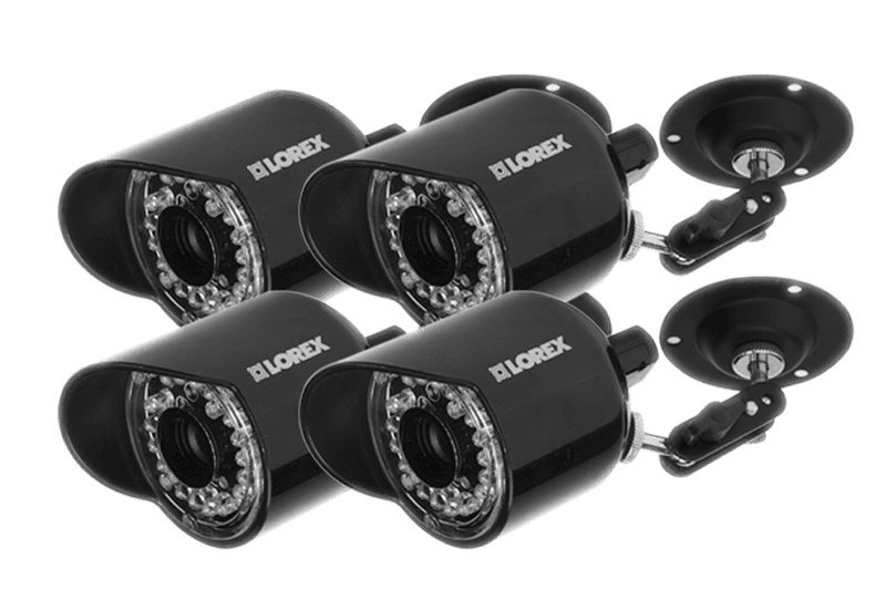 Security surveillance cameras outdoor use with Night vision (4 pack) - Lorex Corporation