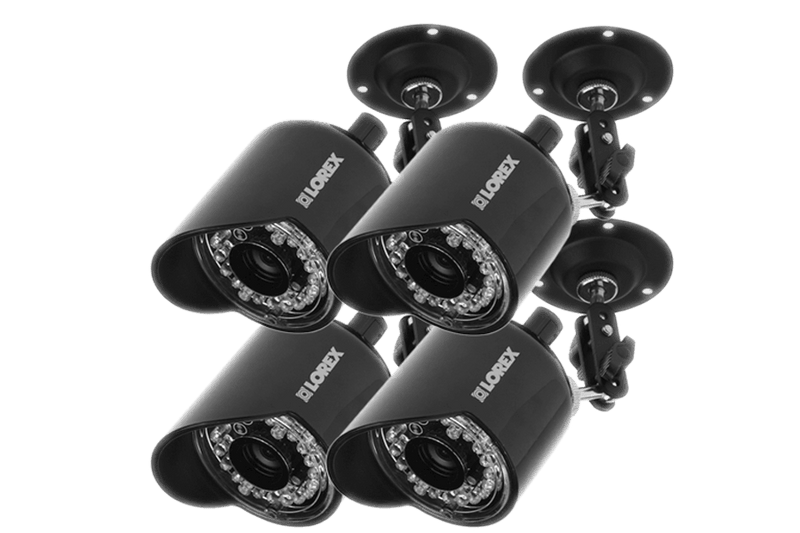 Security surveillance cameras outdoor use with Night vision (4 pack) - Lorex Corporation
