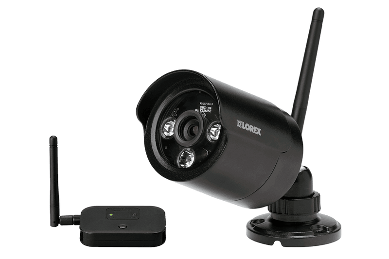Wireless security camera with night vision (black) - Lorex Corporation