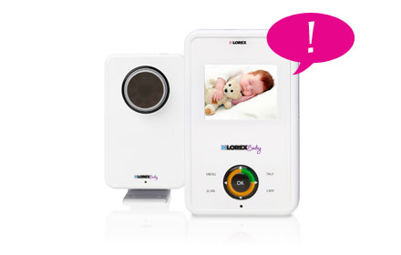 Baby camera with audio-enabled alerts